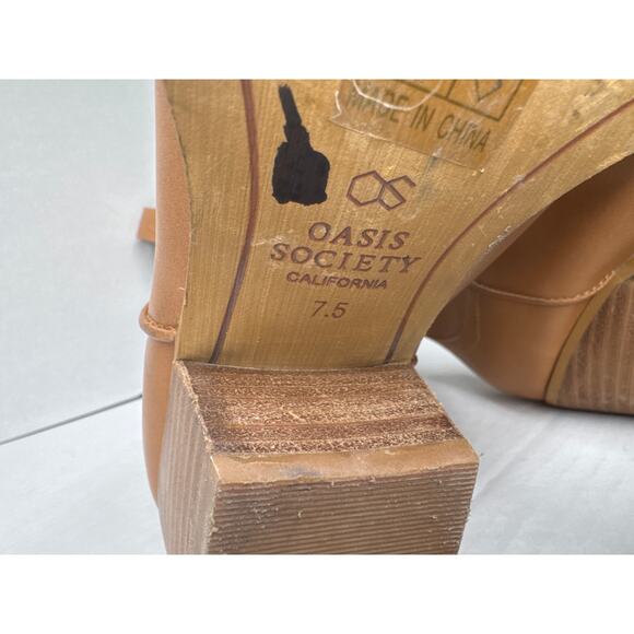 Oasis Society Amaya classic western boots brown size 7.5 - Picture 9 of 11